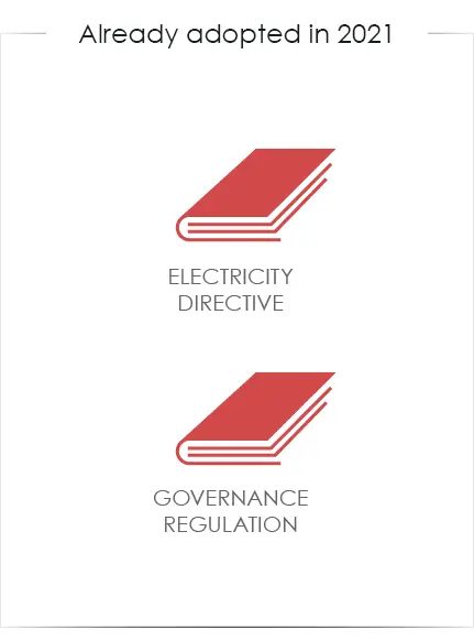 Already adopted in 2021 - Electricity Directive & Governance Regulation